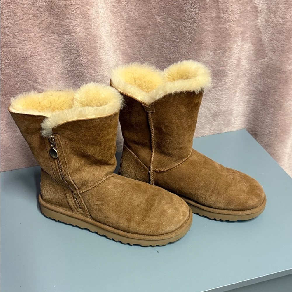 UGG Tan Shearling Winter Boots
